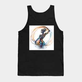 Whirlwind Grace: Dynamic Femme Form Tank Top